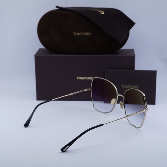 Tom Ford Farah FT0951 28B Butterfly Sunglasses - Gold/Smoke main image 4